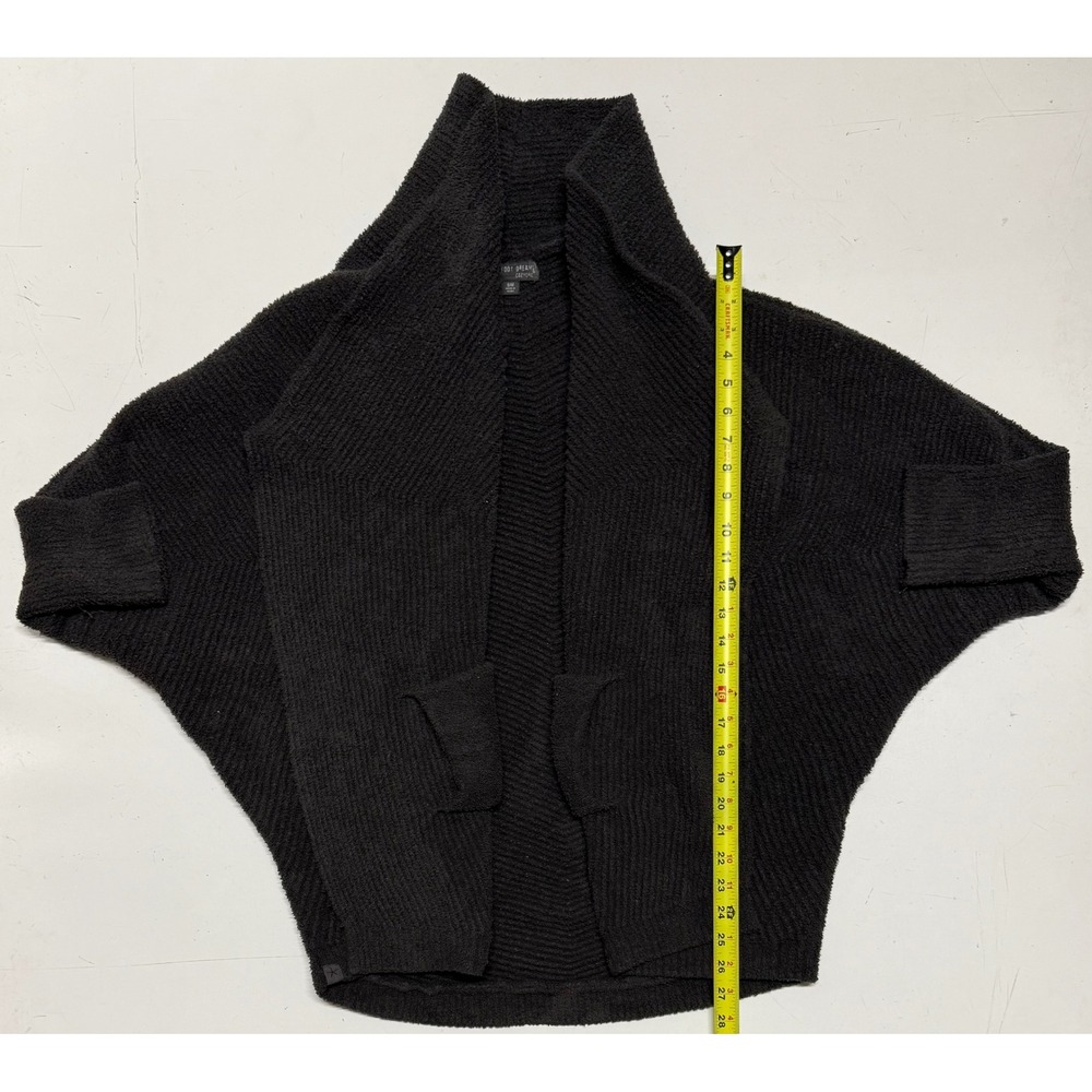 Barefoot Dreams‎ CozyChic Batwing Cardigan Black Charcoal BDWCC1621 Womens SM